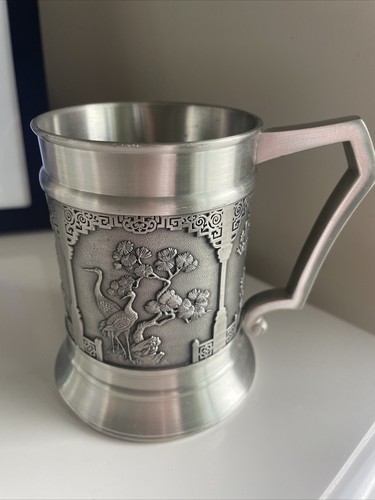 程君房製　古墨 Vintage Selwin 97% Pewter Stein Tankard Mug - Asian Design