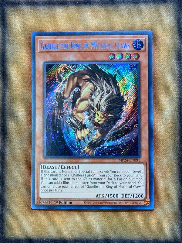 Yugioh Gazelle the King of Mythical Claws MP24-EN091 Secret Rare