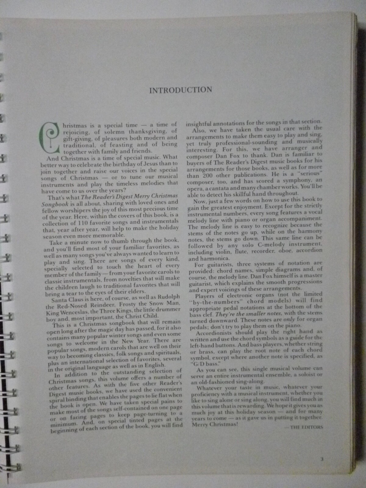 1st edition 1st printing Reader's Digest Merry Christmas Songbook 110 songs 1981