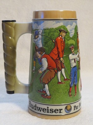 Par for the Course 1992 Budweiser Golf Sports Stein Mug Anheuser Busch