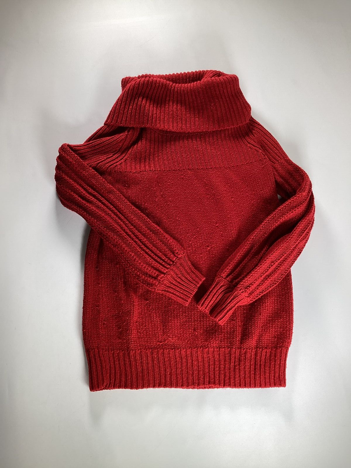 Womens A New Approach Red Turtleneck Sweater M Medium EUC