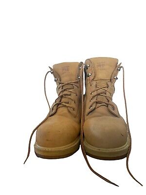 Timberland Tan Boots Size 13W Mens F2413 11 Used Waterproof Anti Fatigue eBay