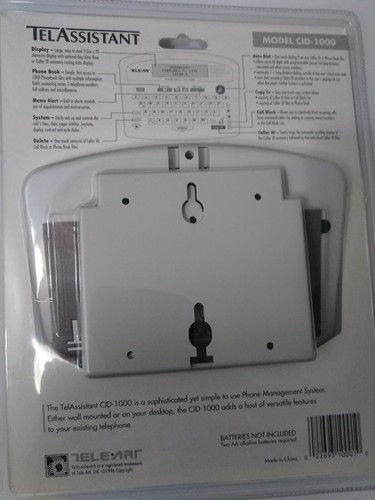 Caller ID Telassistant Phone Book Auto Dialer 60K Flash Memory New CID-1000