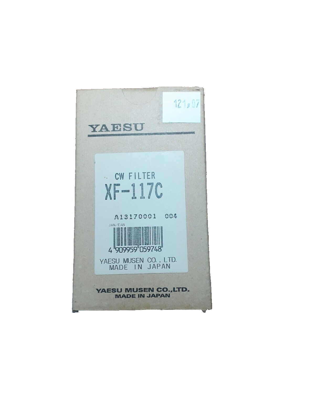YAESU XF-117CN フィルター YAESU XF-117C CW Filter | eBay
