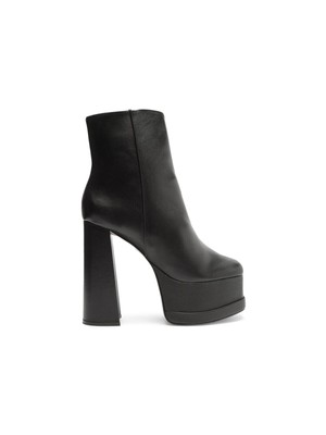 

Женские черные кожаные ботильоны SCHUTZ Selene на платформе 2-1/2 дюйма на блочном каблуке, Черный, S2142100030015