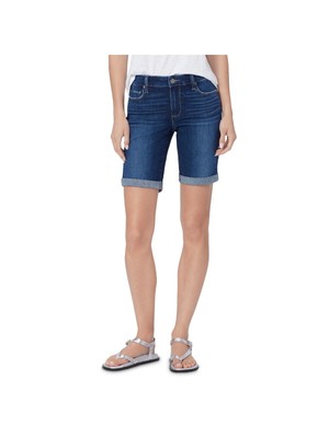 

PAIGE DENIM Женские темно-синие шорты с карманами и молниями и манжетами, Navy, 1798F46-2998