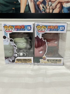 Funko Pop! Naruto Shippuden Mighty Guy EIG #824 & Madara Uchiha SOSP #1196