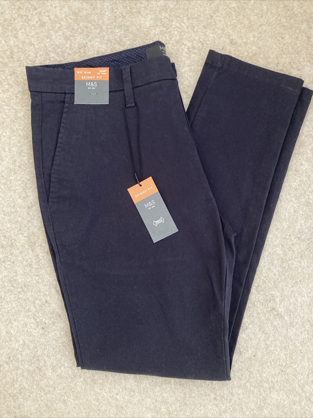 Брюки MARKS \u0026 SPENCER MENS DARK NAVY 