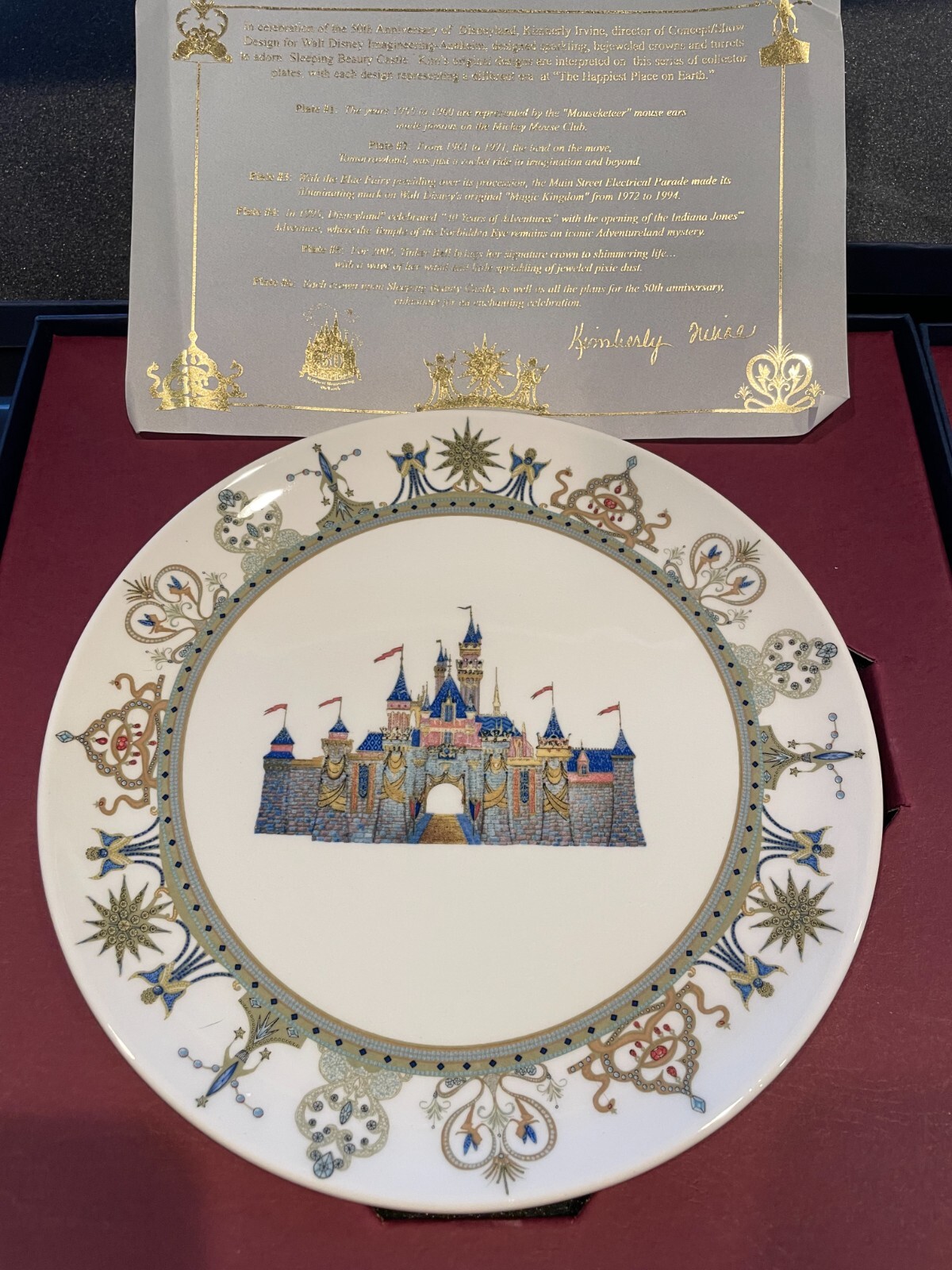 Disney - 【新品】DISNEYLAND 10TH CHRISTMAS PLATE Vintage Collectible 10 Disneyland 40th Anniversary Bradford