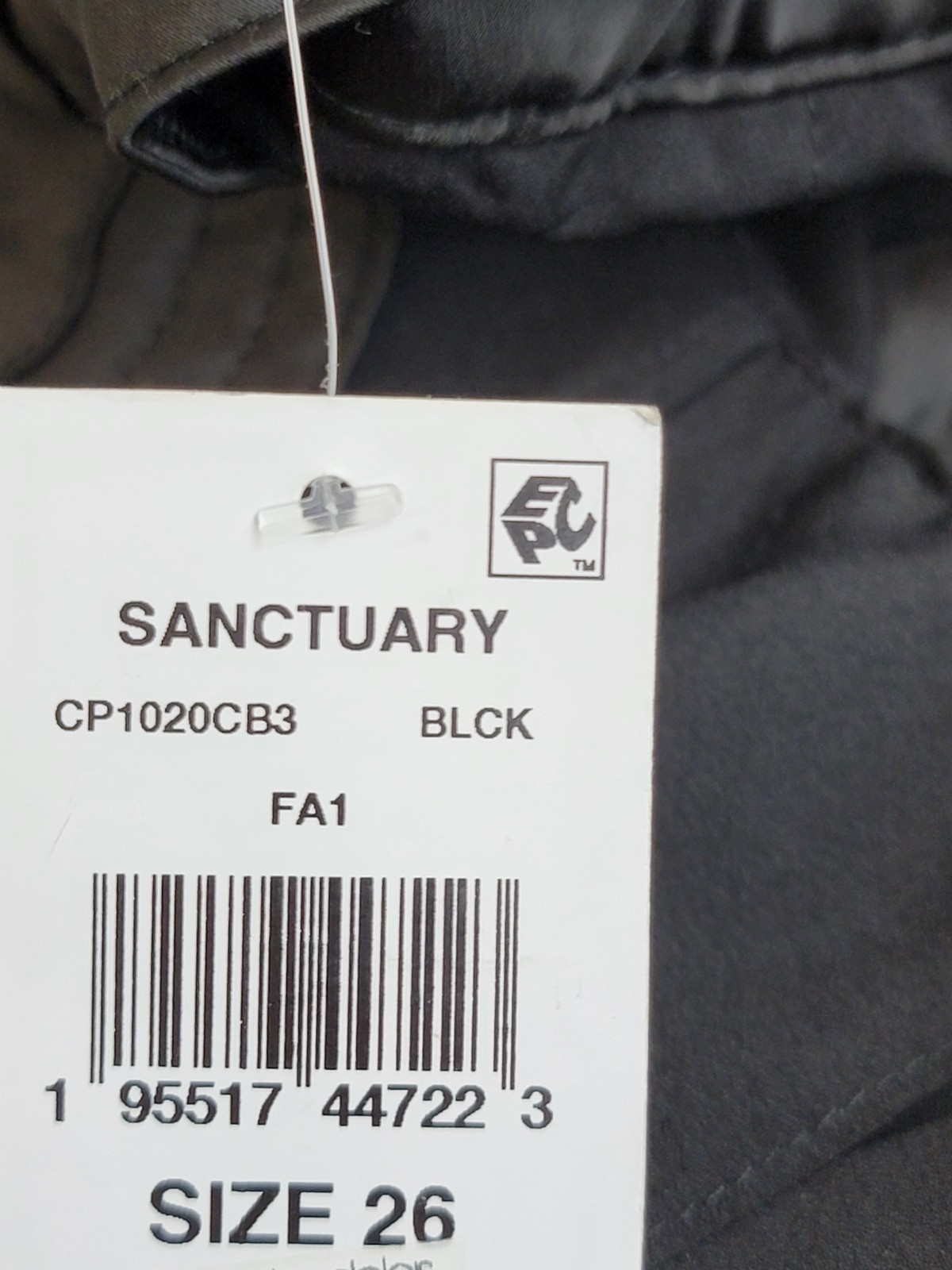 Sanctuary Eve Semi-High-Rise Satin Cargo Pants Women 26 Black Front Zip Closure - Picture 14 of 14