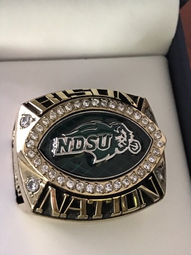 2017 Authentic Jostens North Dakota State Bison (6 time) Championship Ring 10.5