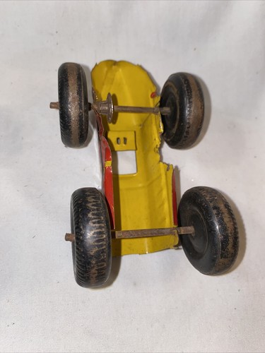 4 Marx Tin Wind Up #3, 4 & 7 Bobtail Midget Toy 5" Race Cars
