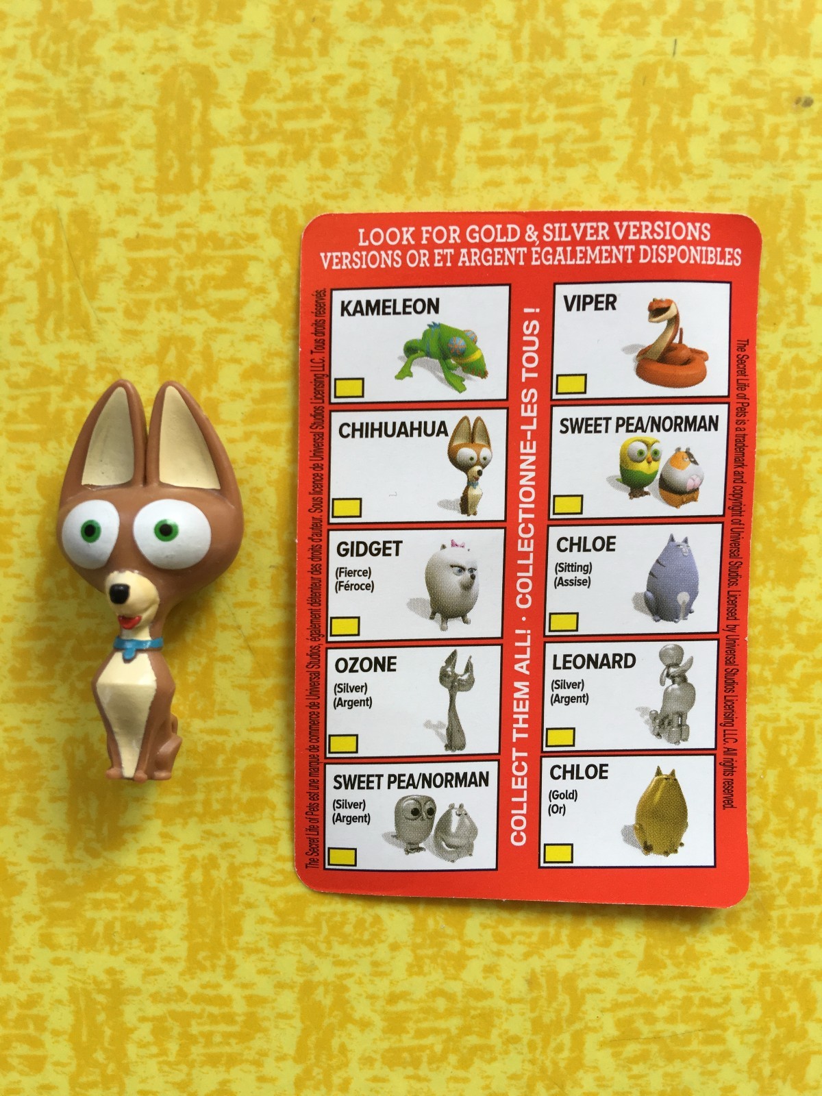 THE SECRET LIFE OF PETS CHIHUAHUA DOG SERIES 2 MINI FIGURE SEALED BLIND BAG