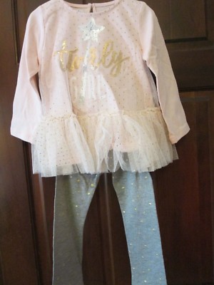 Mud Pie Sequin Girl Tunic and Legging Set, Size 12-18 Mos, NWT