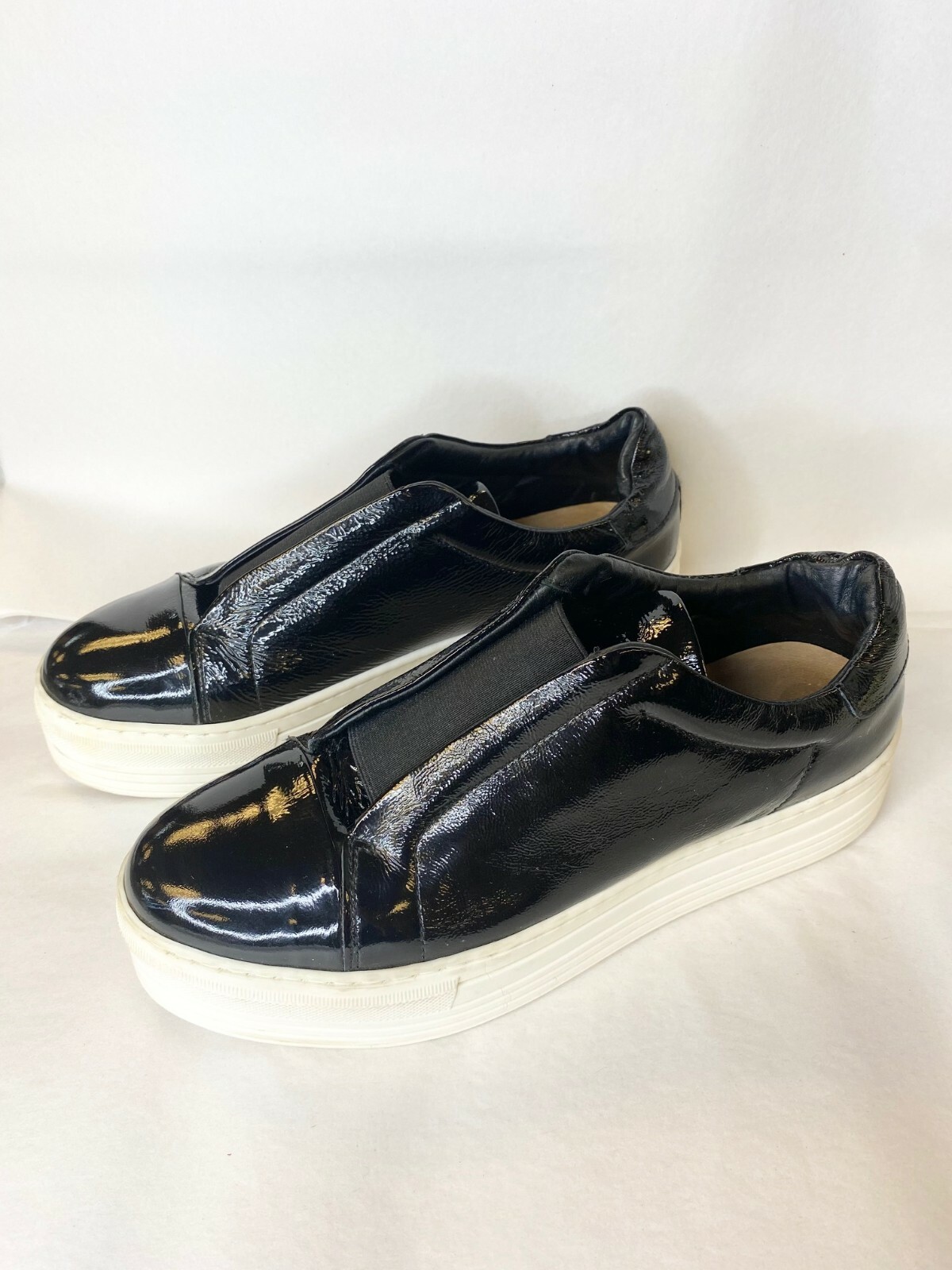 

ALLSAINTS Aya Черные лакированные слипоны на платформе ALL SAINTS 40 10US, Черный