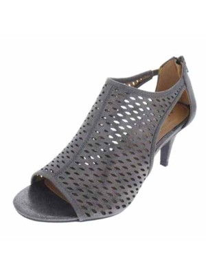

- COMPANY Женские серые вырезы по бокам Haddiee Round Toe Stiletto Shootie 10,5 м, Серый, SNC HADDIEE