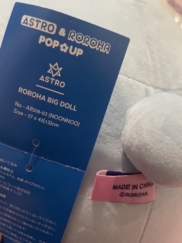 ASTRO ROROHA POP UP NOONNOO Plush doll Cha Eun woo Big Kpop