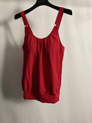 feel good by Heine Damen Tankini Oberteil Cup D rot 326175