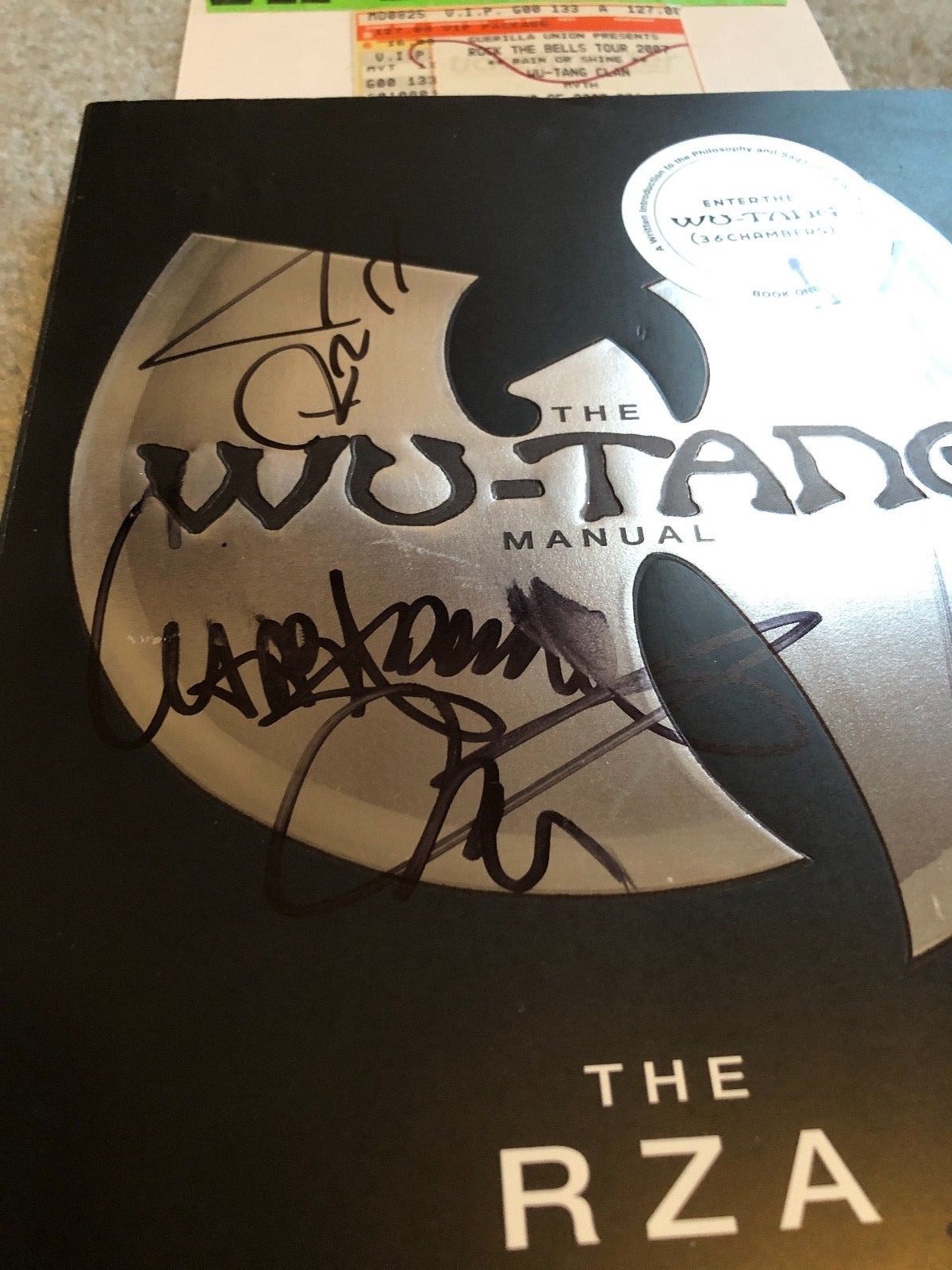 Signed - The Wu-Tang Clan Manual by The RZA - 4 Members Autographs!