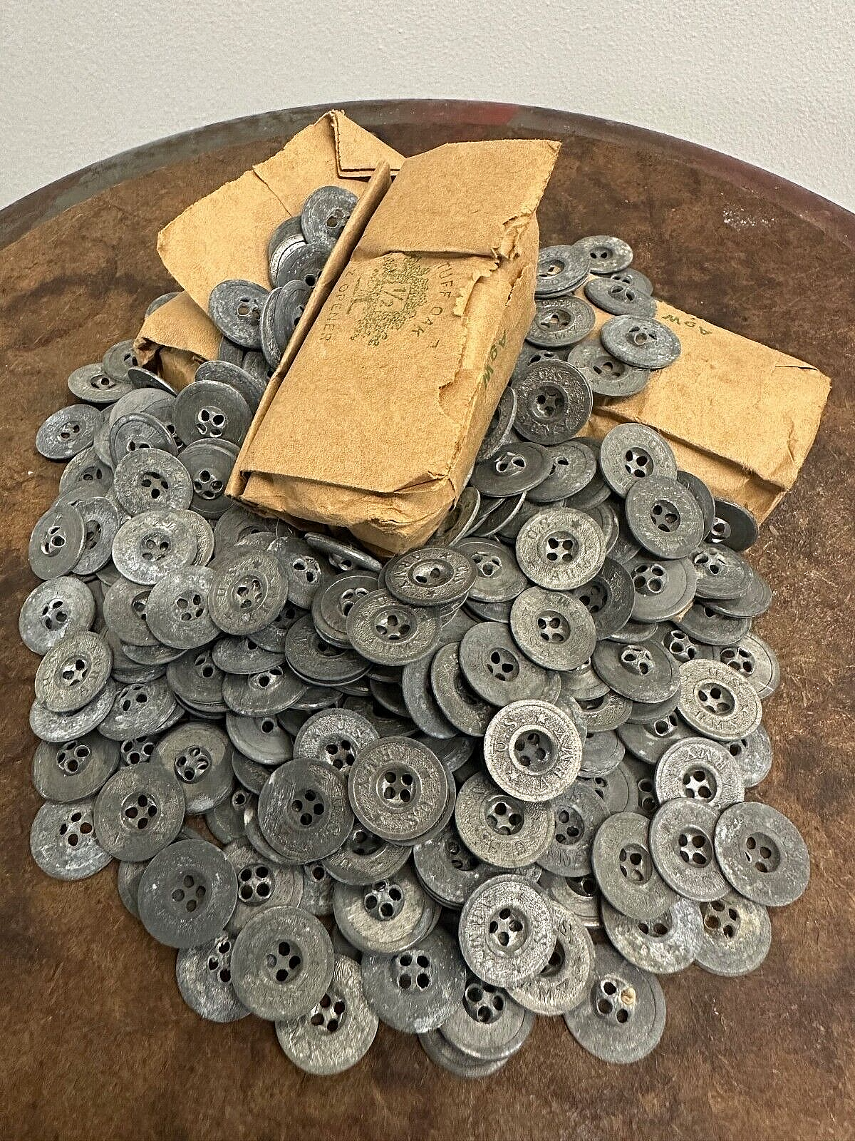 新品未使用　ポーズレスBOZLES ウシワカマル200㎜ 5個セット 6) NOS US Army Zinc Buttons, 5/8 inch, Post WWI - WWII, U-31