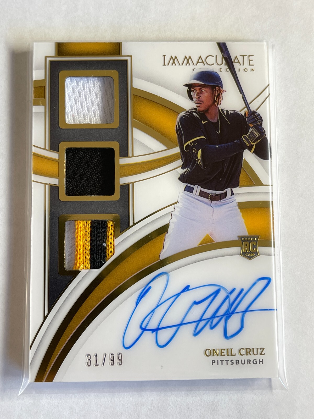 2022 Panini Immaculate Rookie Patch RPA RC AUTO /99 triple