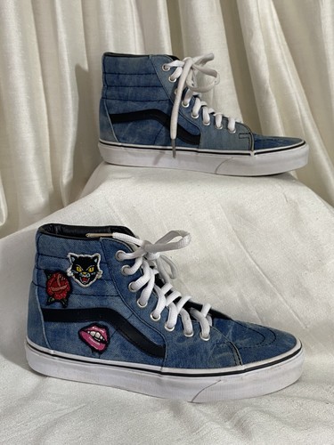 Zapatos vans off 2025 the wall jeans