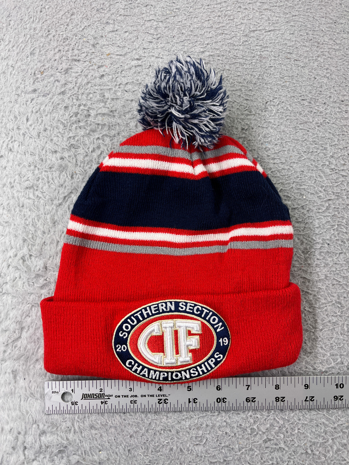 equal beanie blue×red CIF Championship 2019 Beanie Toque Adult One Size Red Blue