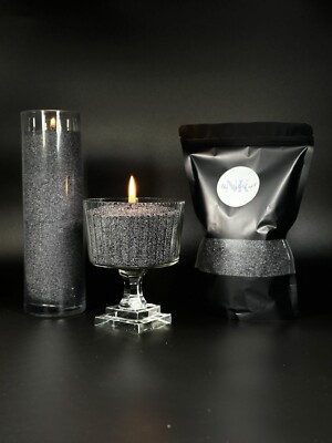 Candle Sand Black Caviar Is Palm Wax Granules