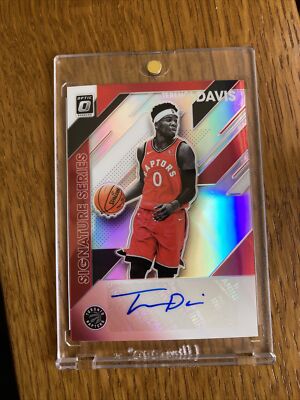 2019-20 Donruss Optic TERENCE DAVIS Signature Series Holo Prizm Auto RC Raptors