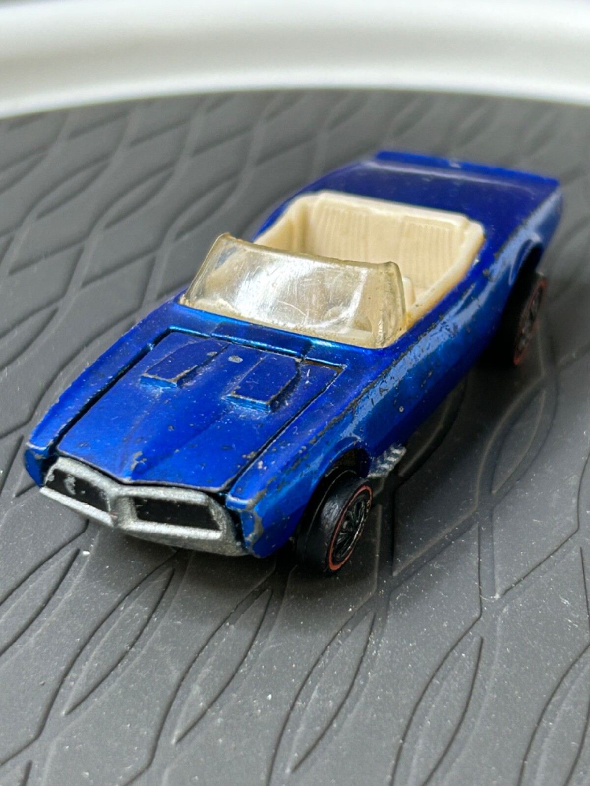 HOT WHEELS REDLINE CUSTOM FIREBIRD BLUE WHITE INTERIOR VERY