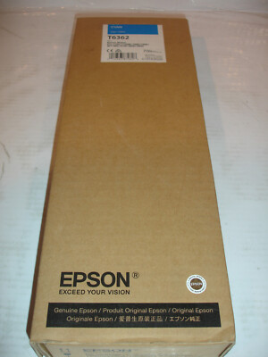 Epson Stylus Pro 7700/WT7900/9900 T6362 Cyan Ink Cartridge C13T636200 Jan 2018