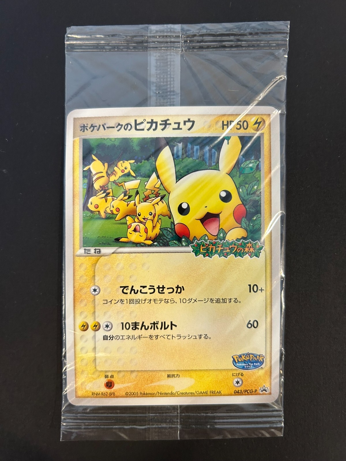 Pikachu 043/PCG-P Poke Park's Promo Sealed Pokemon Card