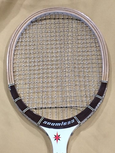 EXCELLENT KEN ROSEWALL Tennis ~ Vintage Seamless Wooden Racquet