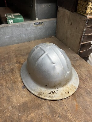 Vintage Old Logger Metal Work Safety Hard Hat Helmet Worker Jackson Products USA
