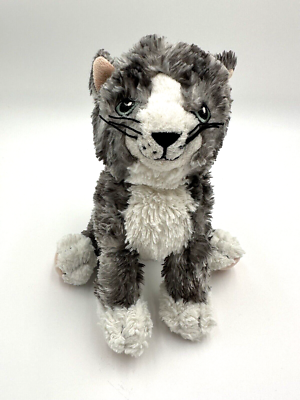 IKEA Kitty Cat Plush Stuffed Animal Soft Toy Gray White Tabby Lilleplutt