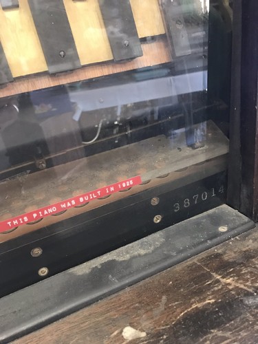 PEARLTONE COIN-OP PLAYER PIANO ANGELUS BY WILCOX & WHITE DATED 1925 VERY RARE