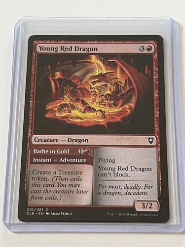 Young Red Dragon 210/361 MTG D&D Commander Legends Baldur's
