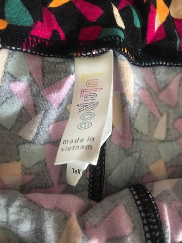 Lularoe TC Tall Curvy Leggings Solid Black Candy Corns Purple HTF Unicorn ??