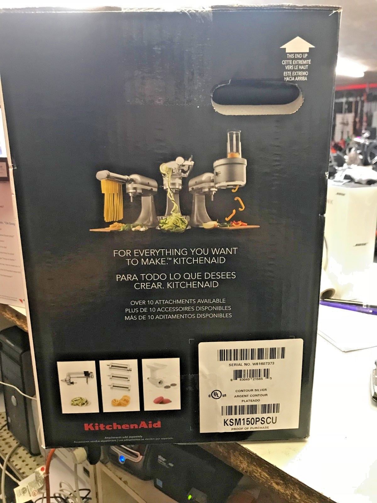 KitchenAid 5 Quart Tilt Head Mixer *28555 grey New in box!