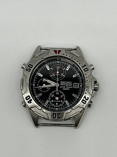 New Old Stock 1995 Seiko SQ 50 Chronograph vintage watch