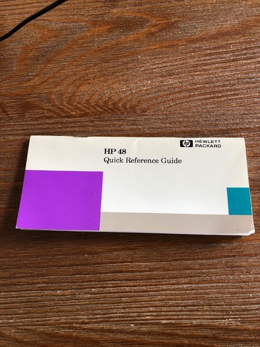 HP48S Scientific Calculator With Quick Reference Guide