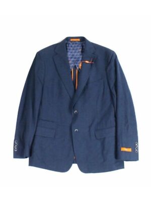

TALLIA ORANGE Мужской темно-синий однобортный блейзер Slim Fit, Navy