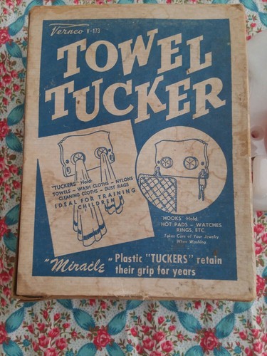Vintage Advertising Welter's Wood Works Towel Tucker Morgan MN 1950's