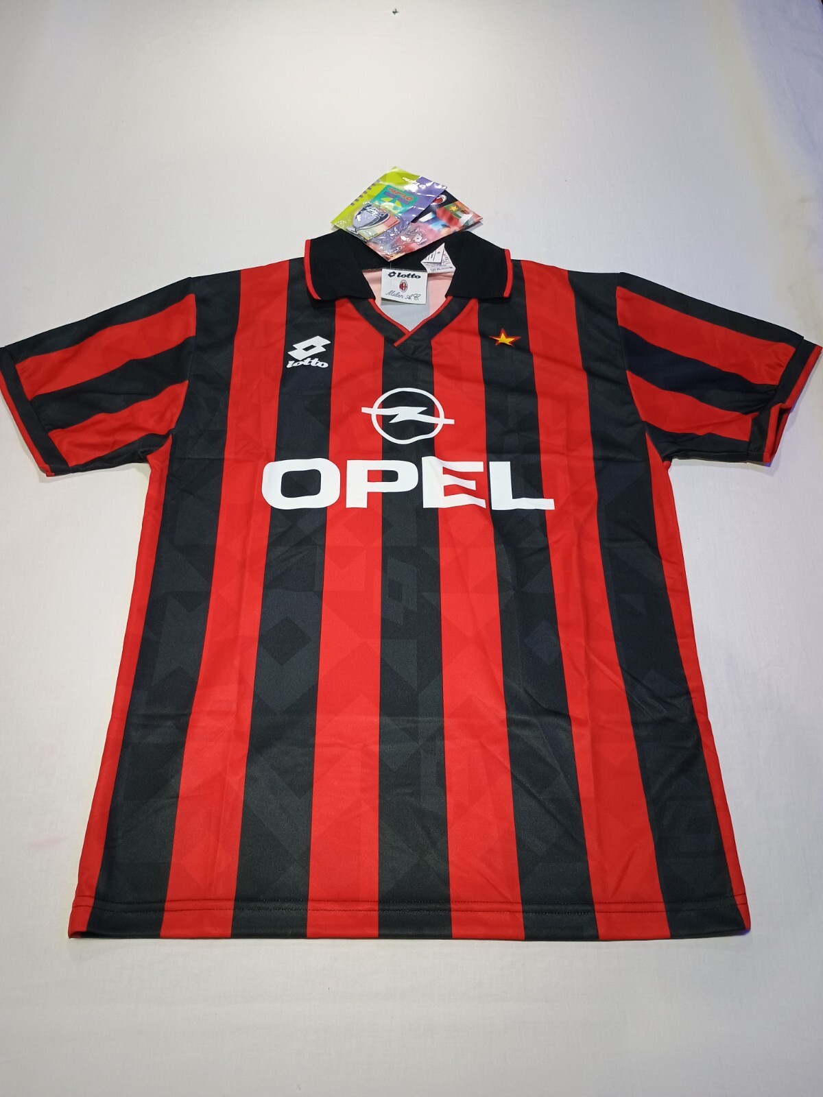 【サッカー】1994-1995 ACミラン ユニフォーム 【lotto】 Lotto AC MILAN 1994 1995 vintage soccer jersey football