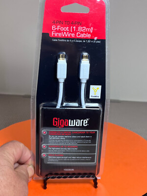 Gigaware 6 Foot(1.82m) FireWire Cable 4 PIN To 4 PIN 1500005