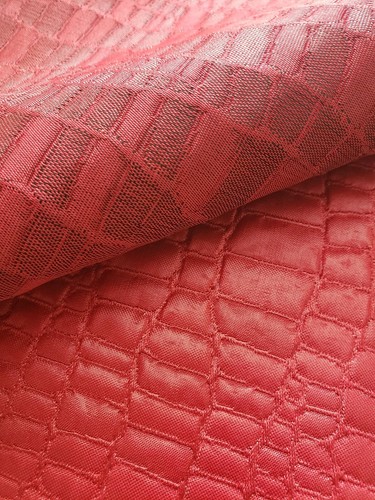 (2) OSBORNE & LITTLE Fabric Remnants - MABULA 07 - Faux Crocodile - FRANCE  $324