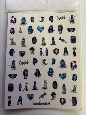 3D Halloween Corpes Bride Water Nail Decals Nail Art Stickers