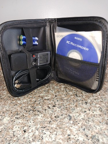 Sony ICD-PX720 Handheld IC Voice Recorder with Black Rock Case TESTED WORKS