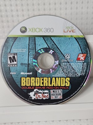 Borderlands Double Game Add-On Pack Microsoft Xbox 360 Disc Only Gearbox 2K Game