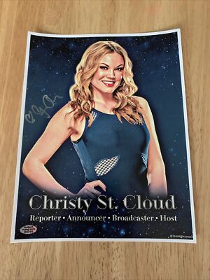 Christy St. Cloud Signed Autograph 8.5X11 Photo AEW NWA ECW TNA WWE Hologram COA